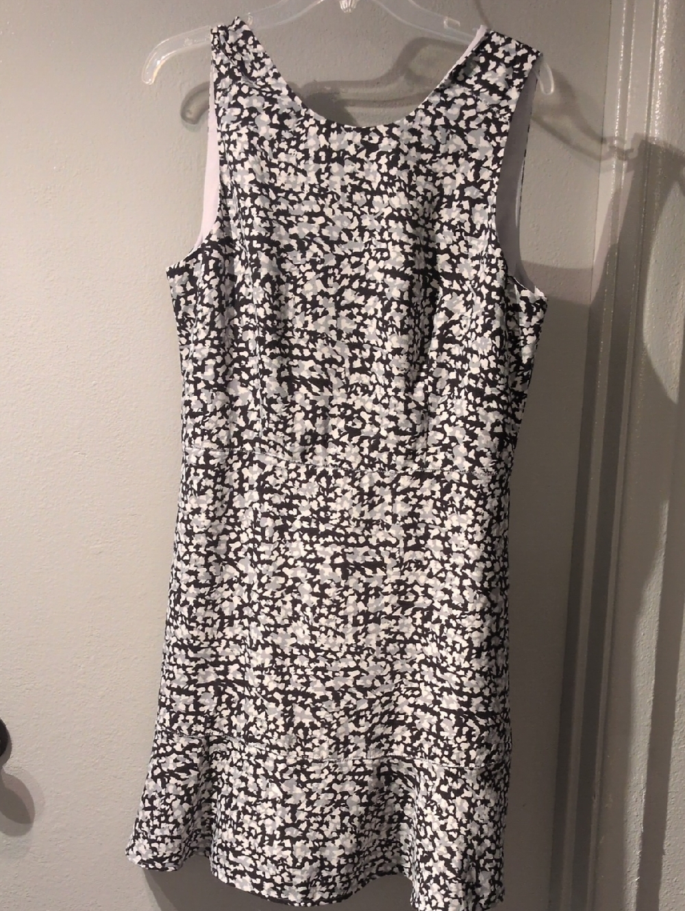 Black White And Gray Banana Republic Flare Dress Size 12
